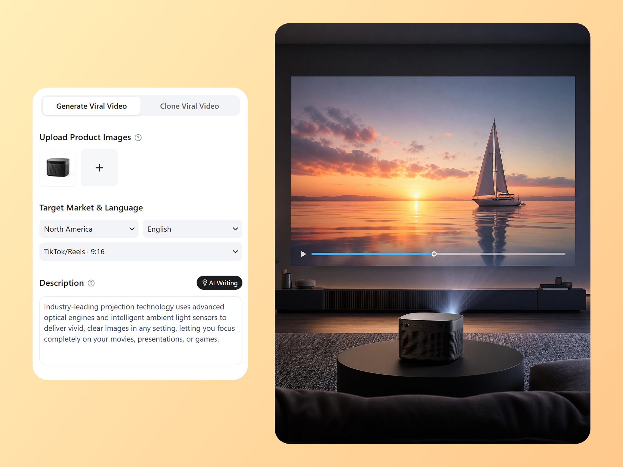 Turn Product Videos into Short-Form Ads