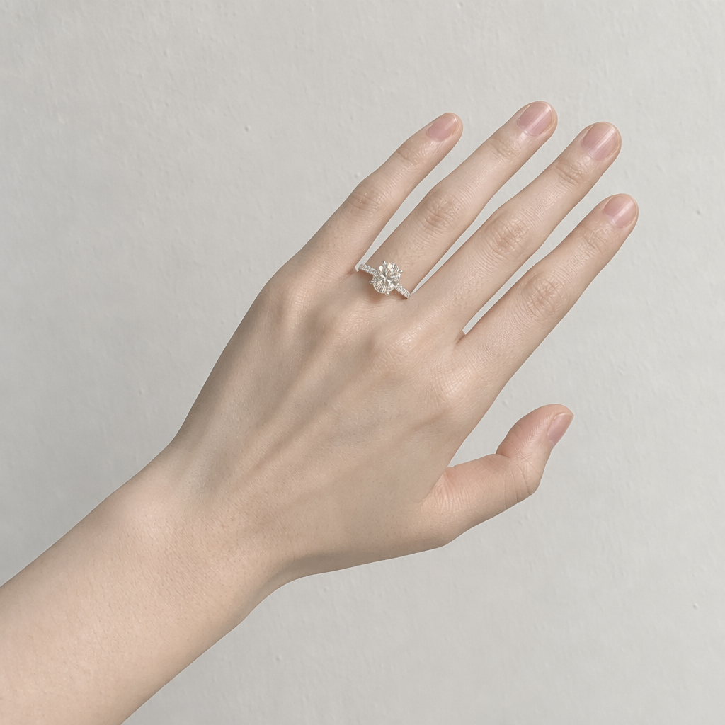 AI Generated hand photo with a ring