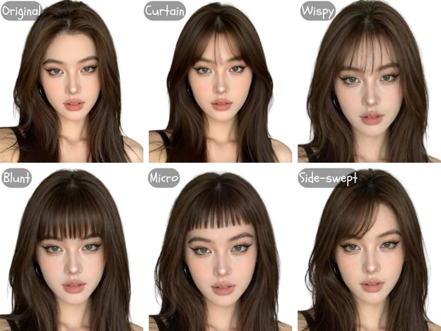 virtual bangs try-on virtual bangs try-on