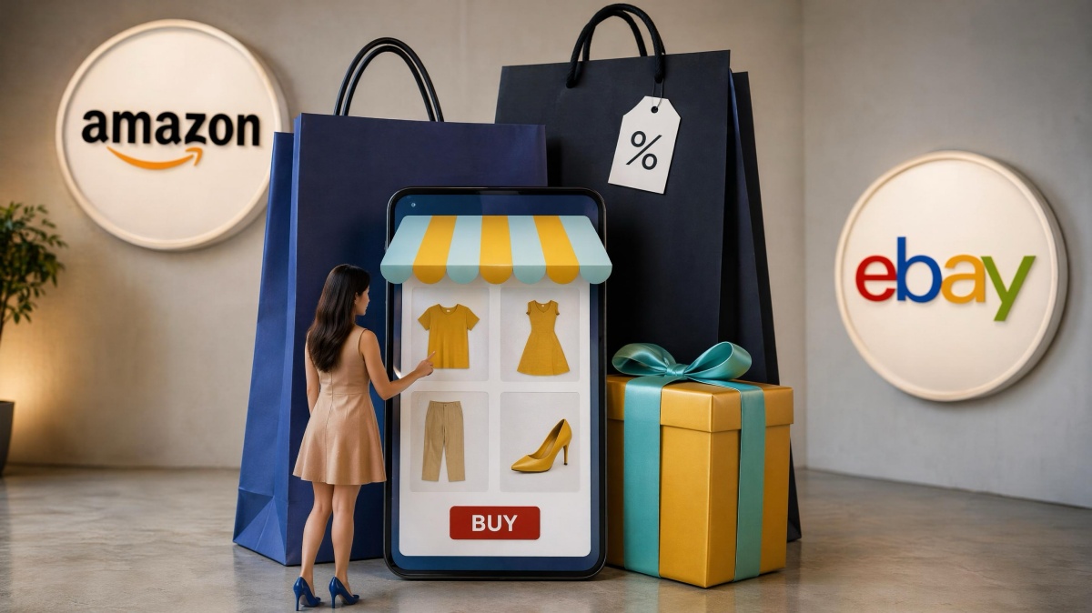 Choose Amazon or eBay