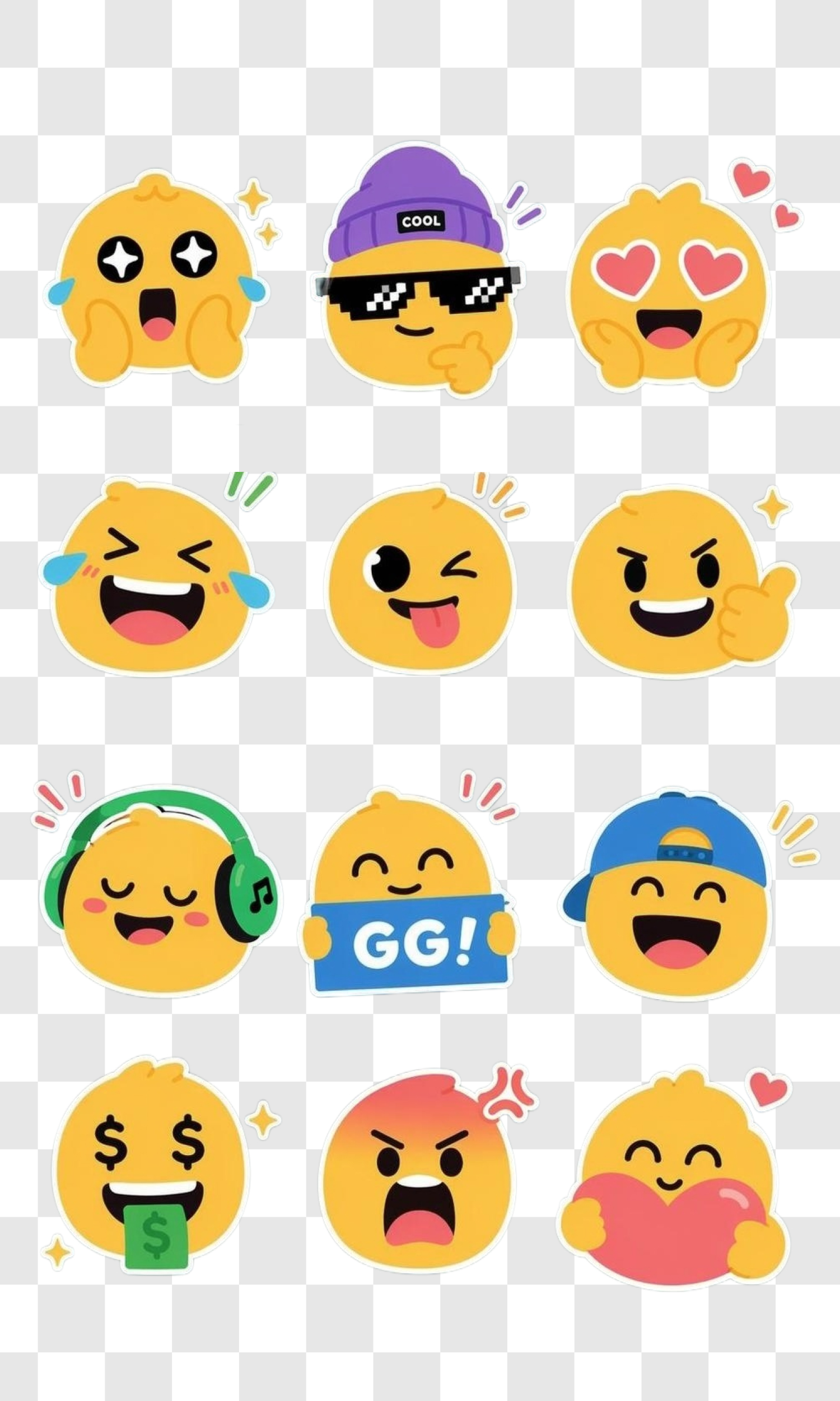 TikTok Reaction Emoji Pack