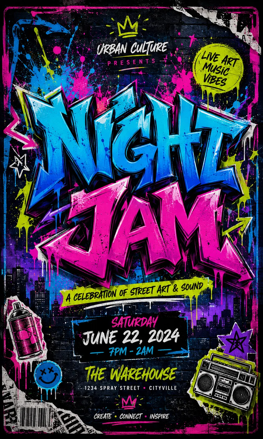 Graffiti Event Poster