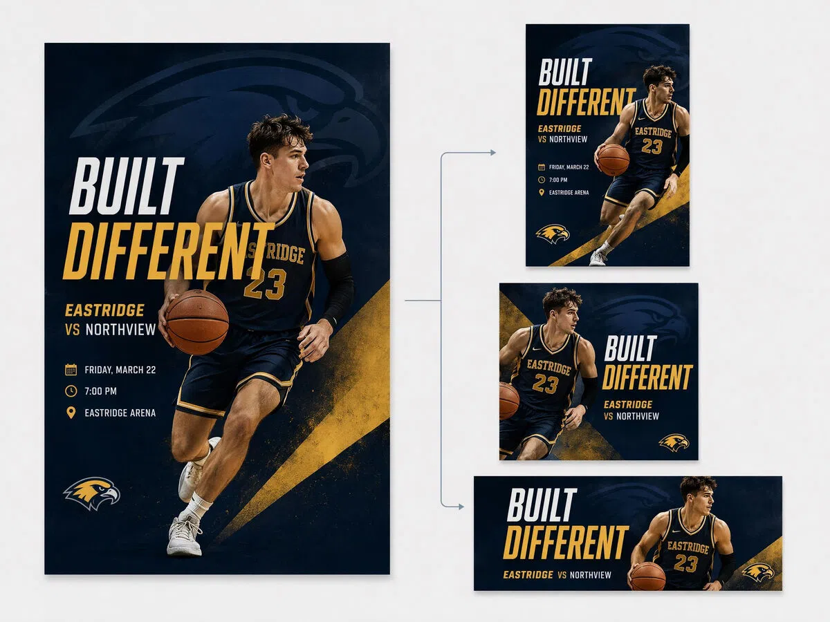 AI Reformats One Design for Multiple Placements