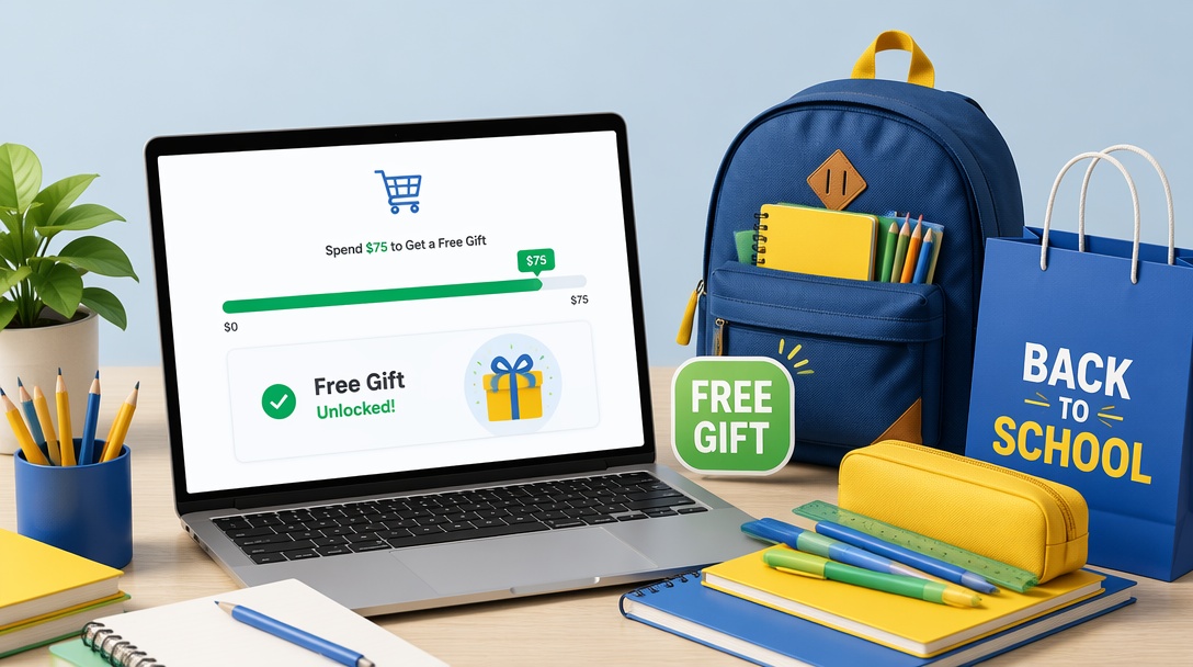 Back-to-School sale idea: Add a Gift with Purchase