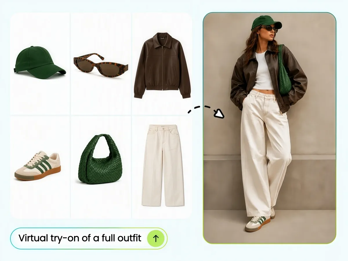 Virtual try-on of a full outfit