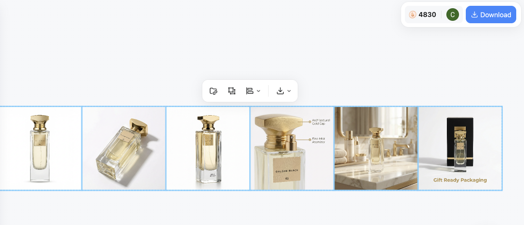 export ai-generated product images