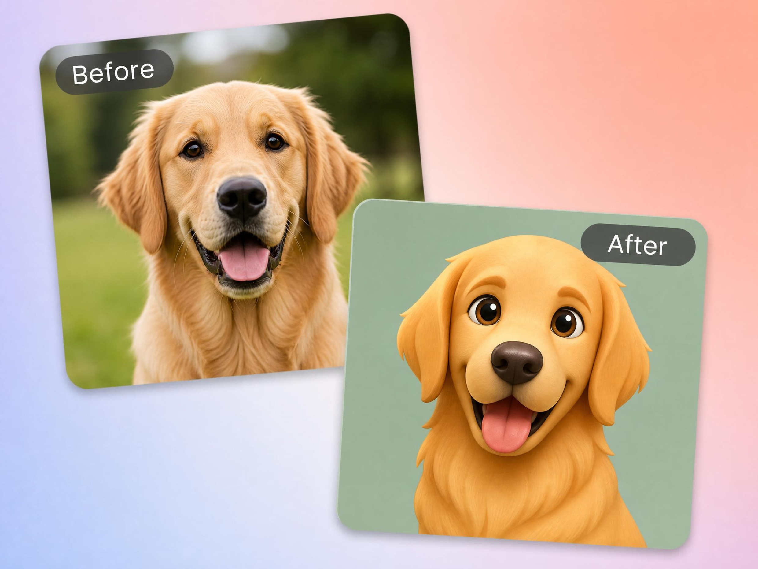Turn pet photos into expressive emoji stickers fast.