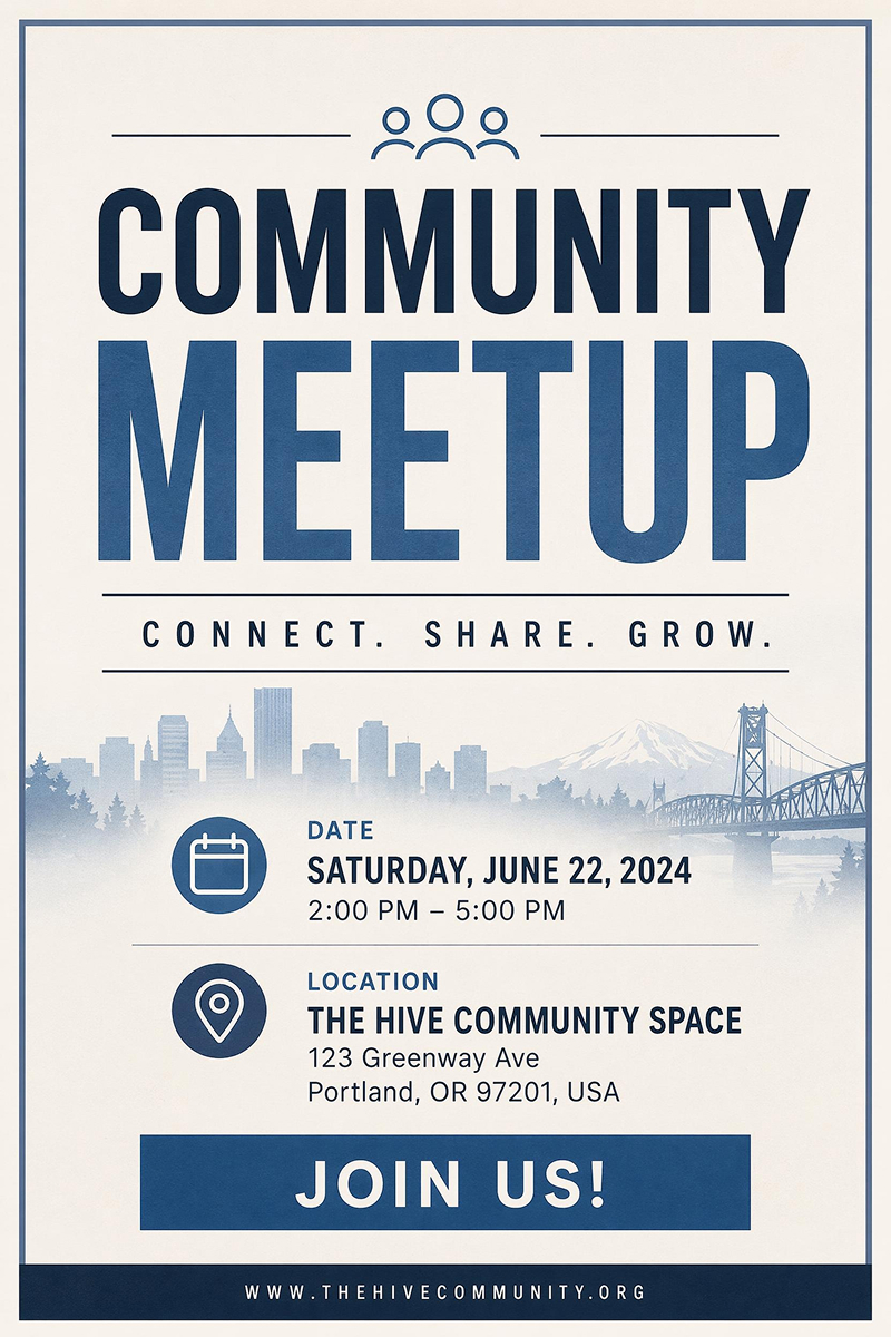 AI Generated Event Poster