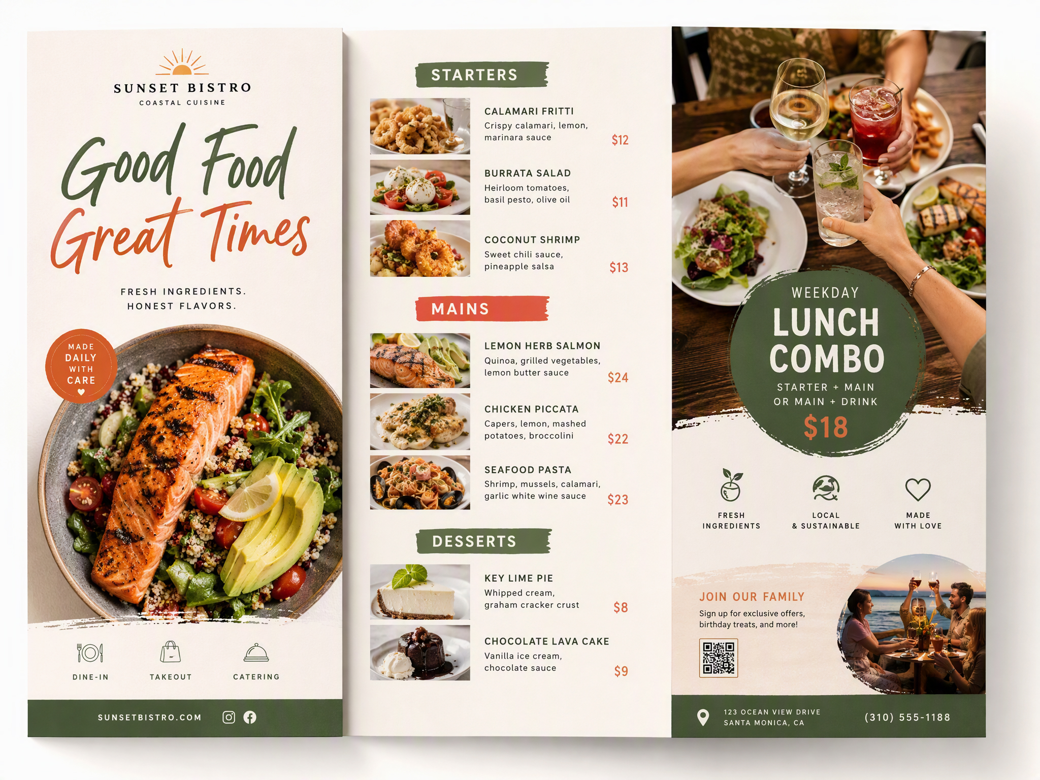 Promote Menus and Special Offers With Custom Pamphlets