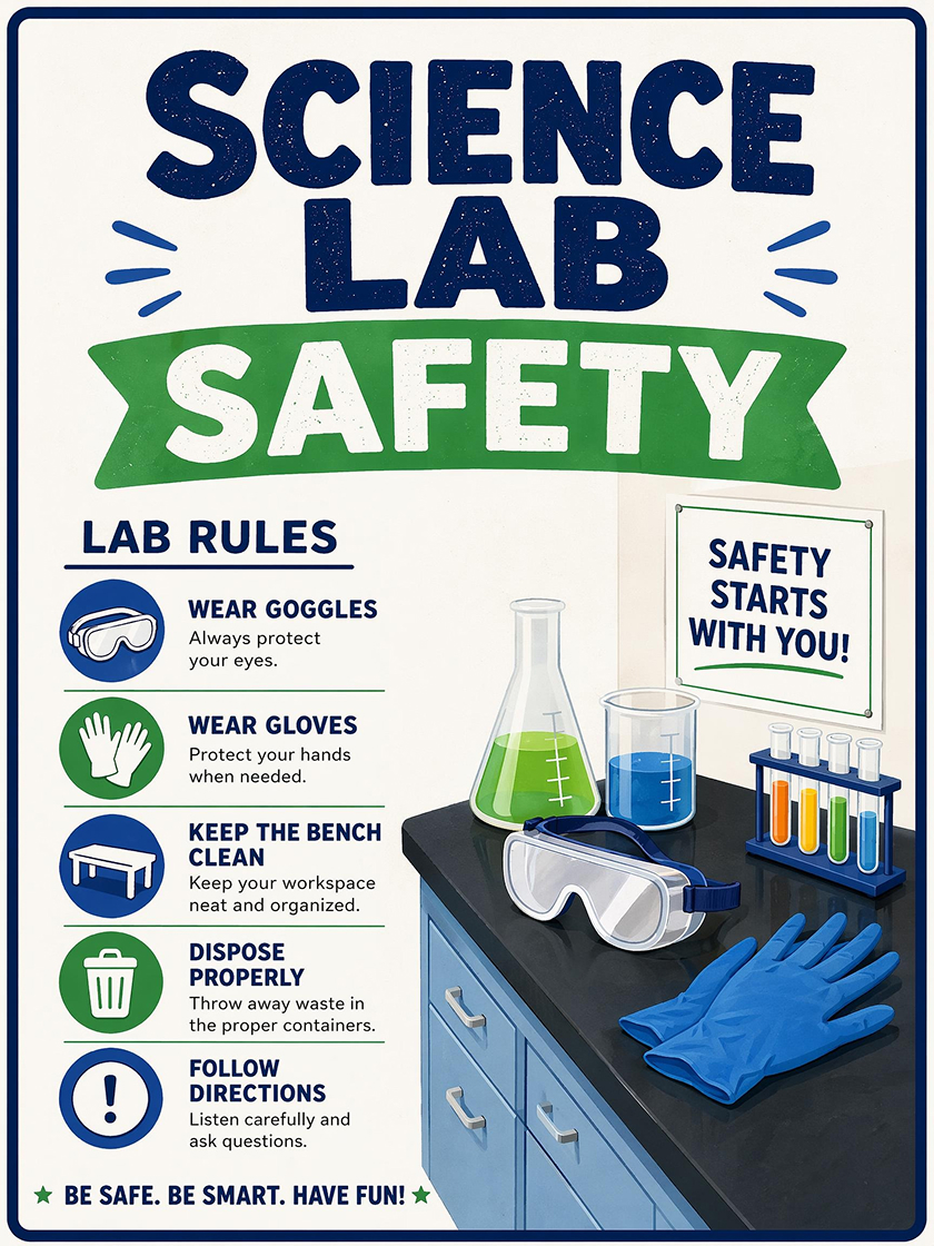 AI Generated Lab Safety Poster