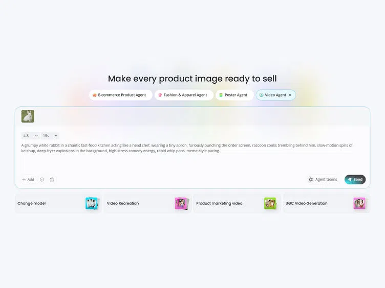pload Your Product Image or Reference Video