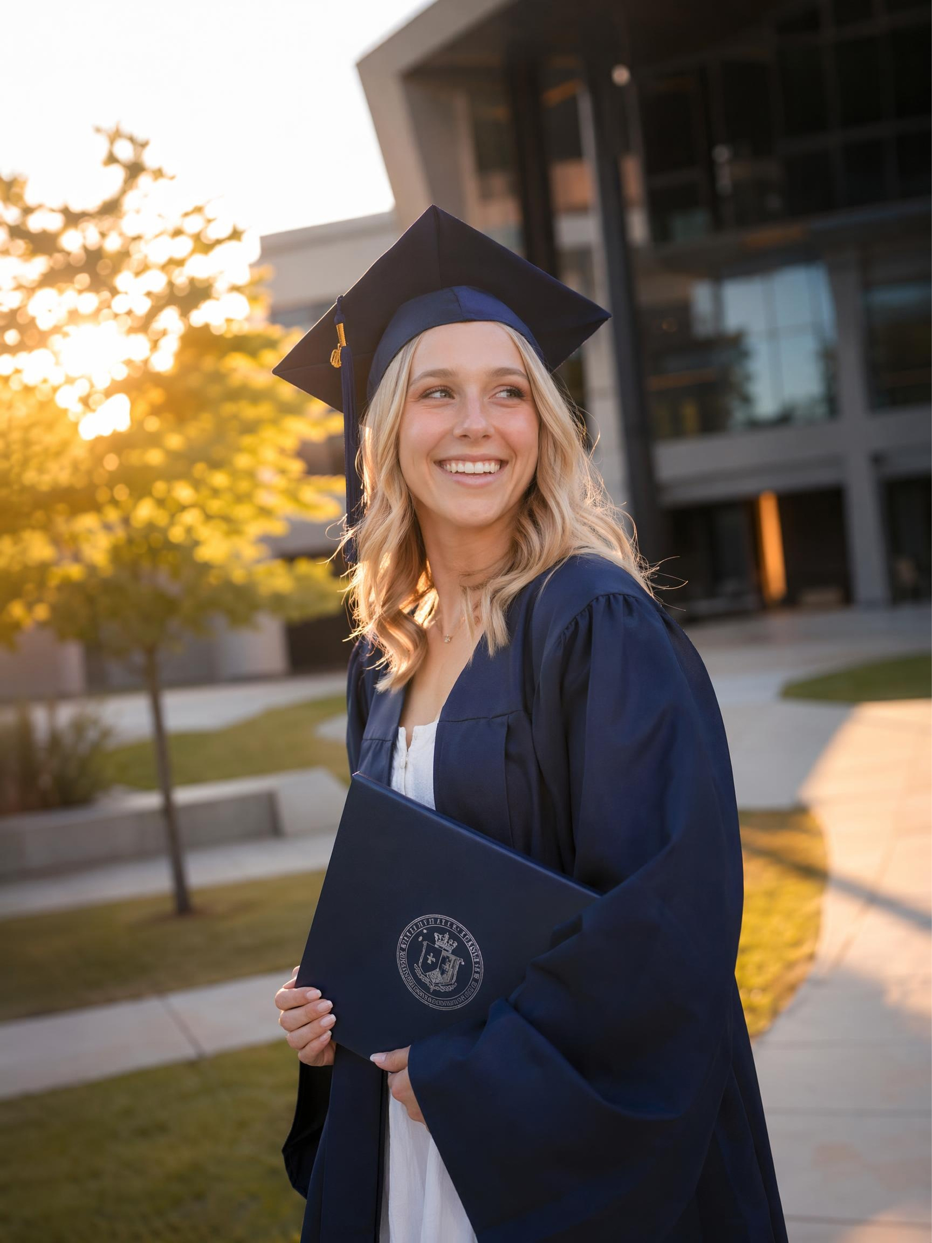 graduation girl portrait