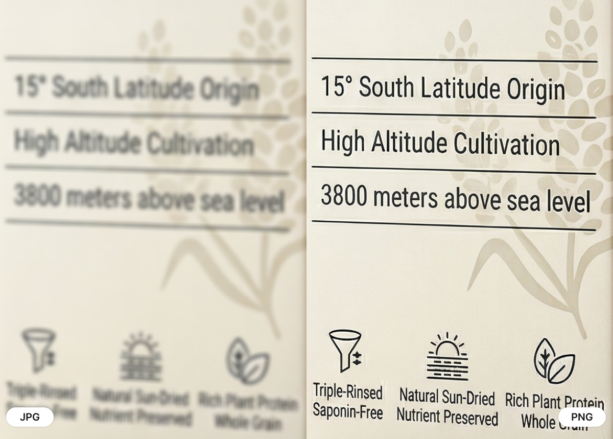 PNG vs. JPEG: Close-Up Comparison