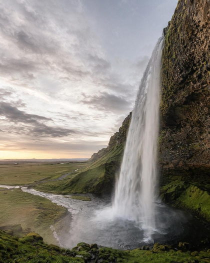 Iceland waterfall photo