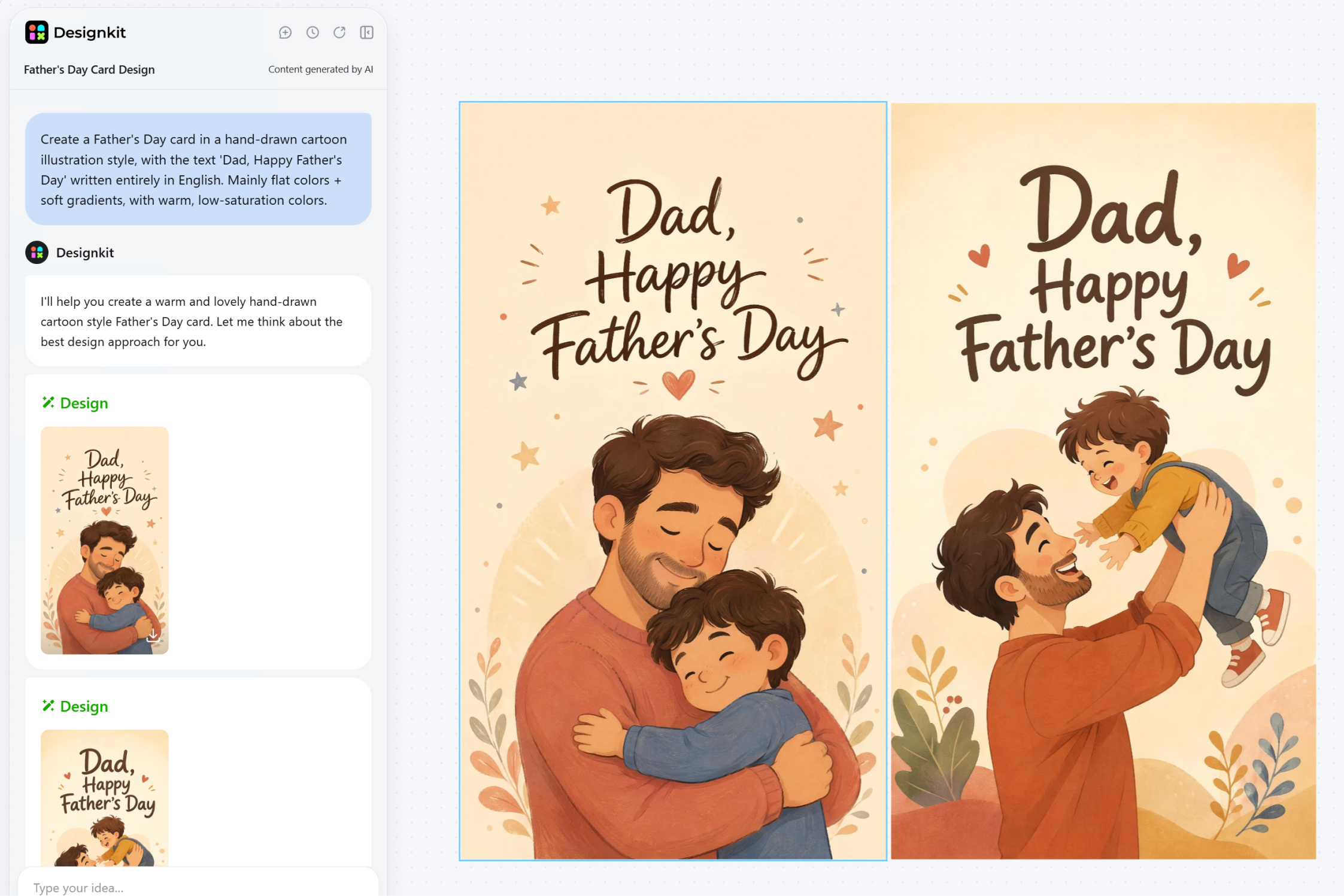 making fathers day card using ai making fathers day card using ai