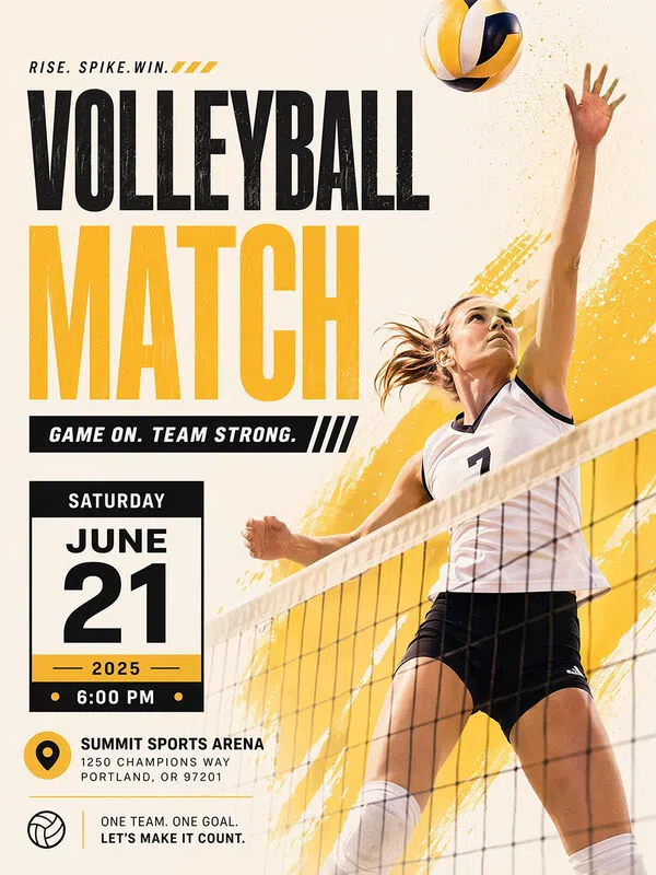 AI Generated Game Day Poster