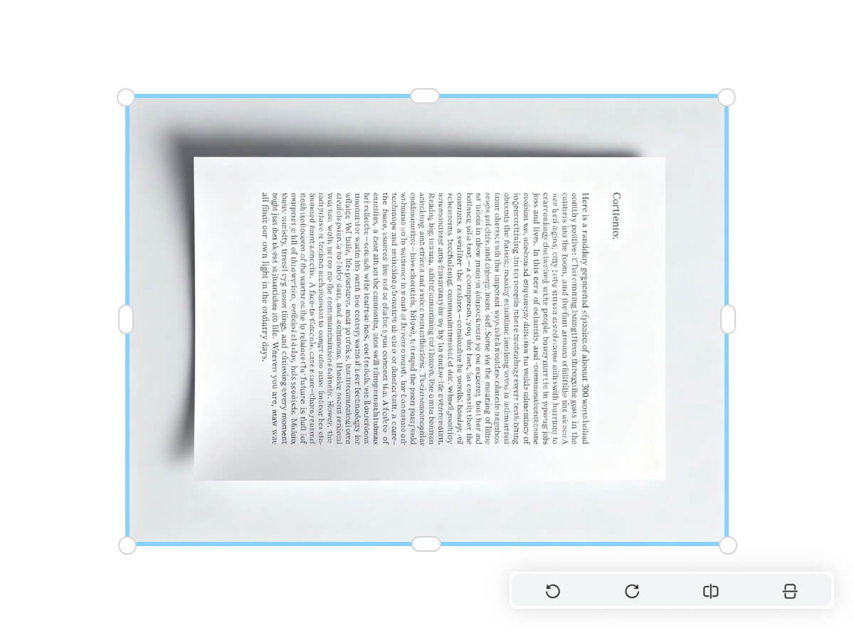 rotate scanned documents