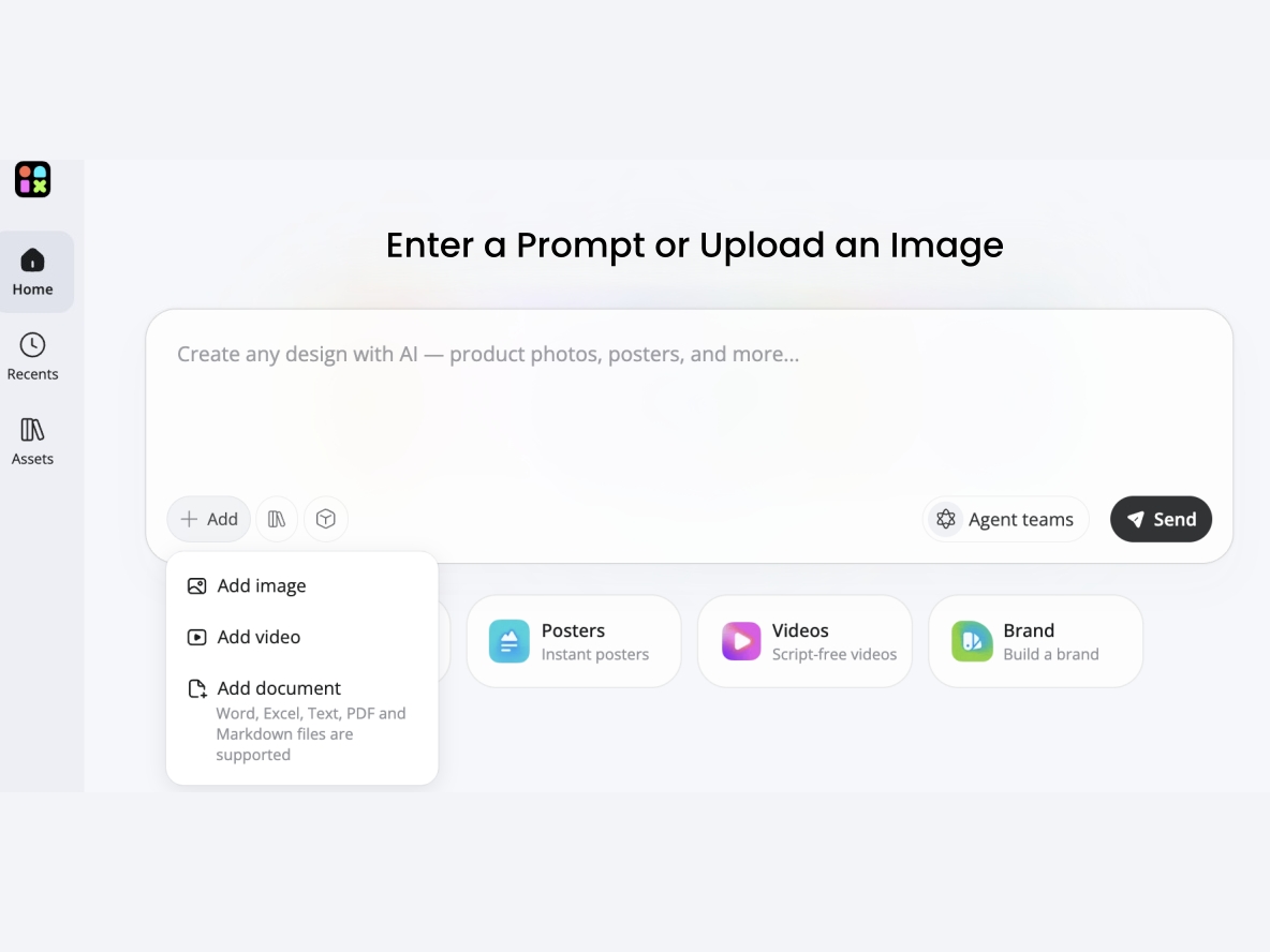 Enter a Prompt or Upload an Image