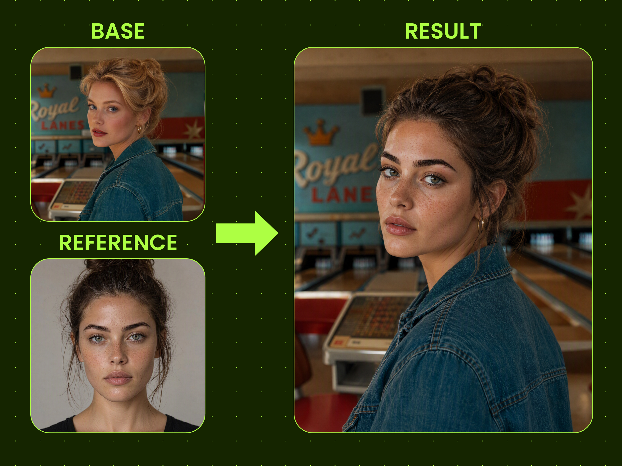 Keep the Reference Face Recognizable