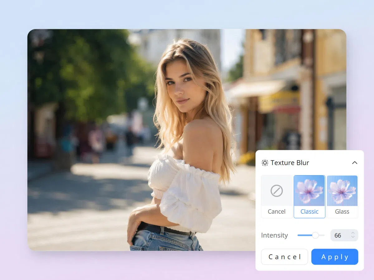 Adjust Image Blur Effect with Full Control