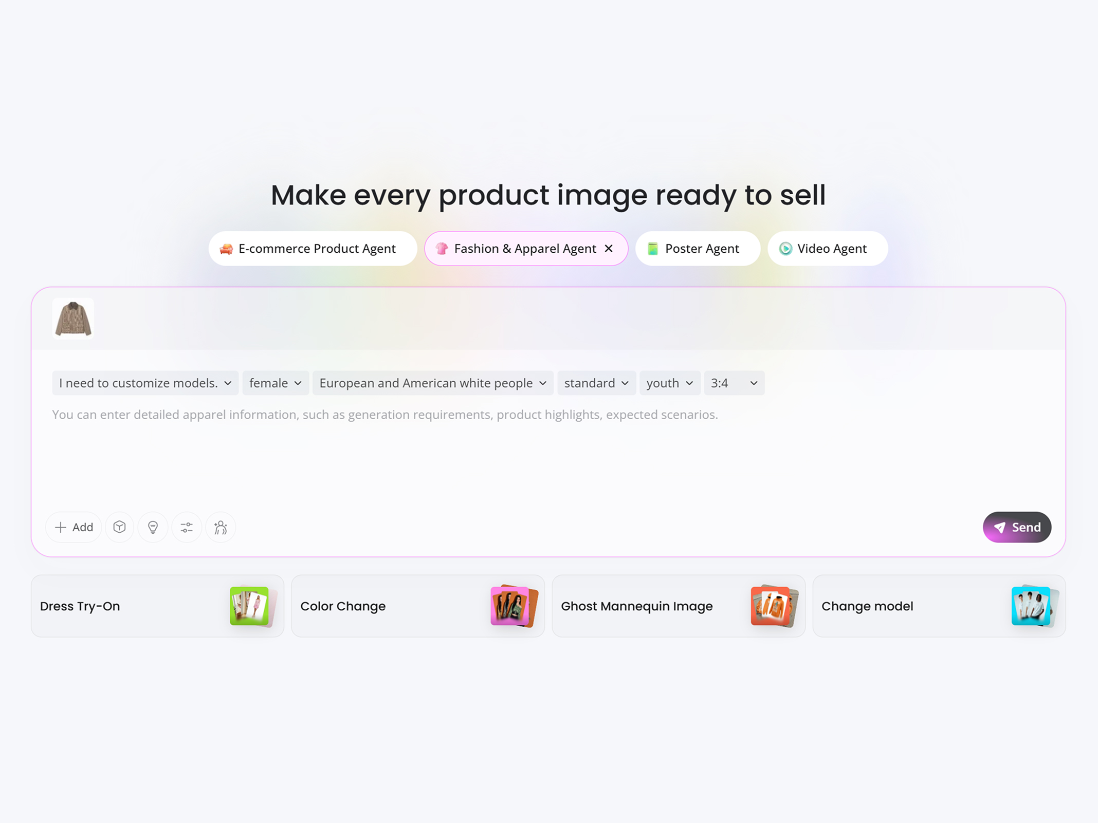 Upload Your Clothing Product Photo