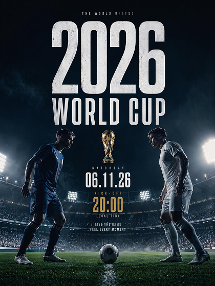 world cup match day poster