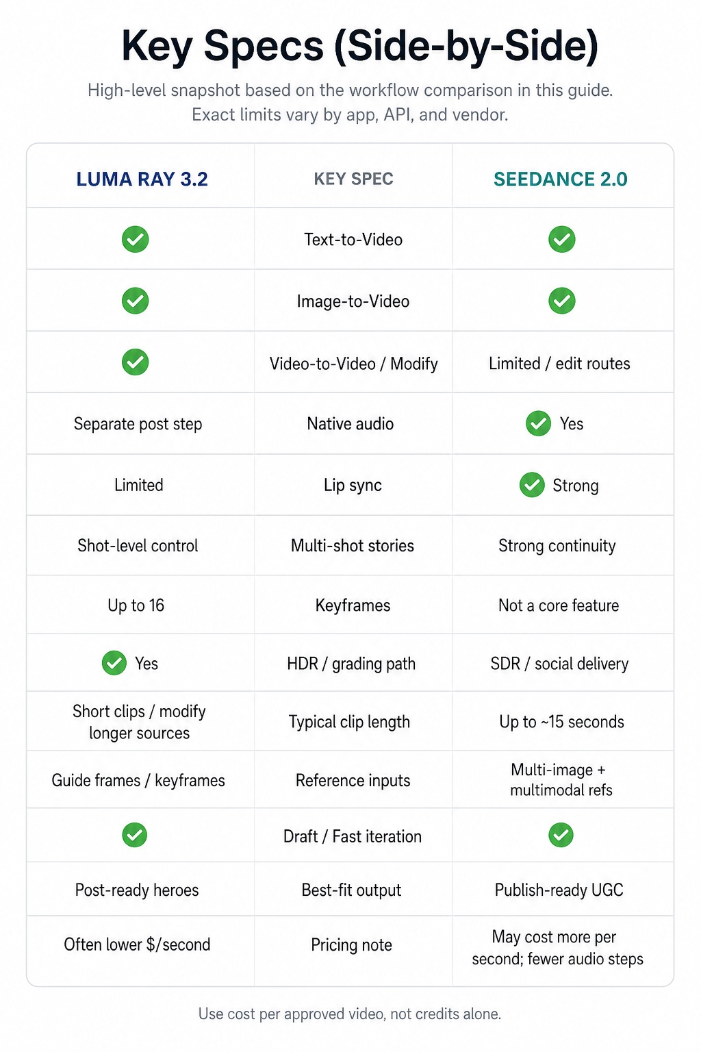 Luma Ray 3.2 vs Seedance 2.0