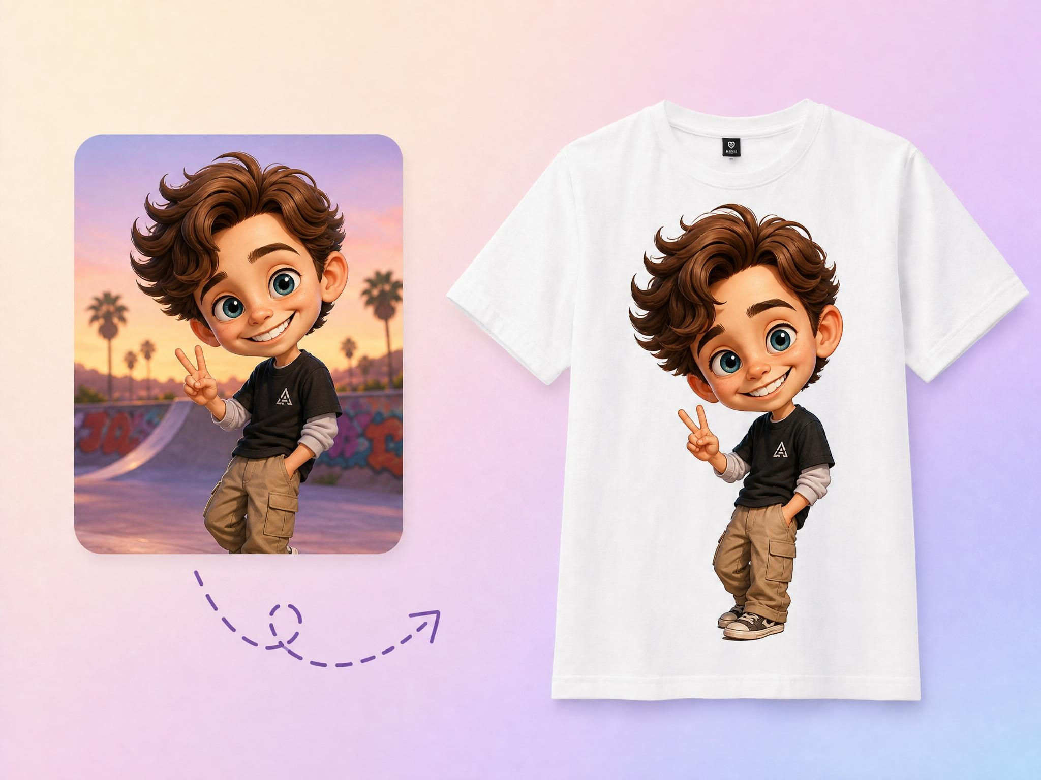 Use caricatures for branding and promos