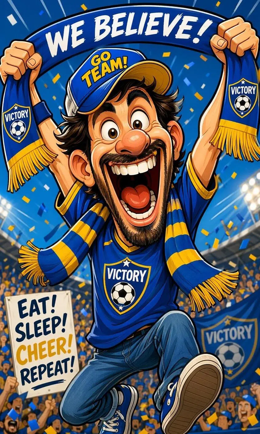 Sports Fan Caricature