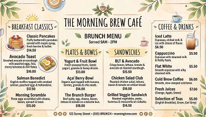Menu Posters