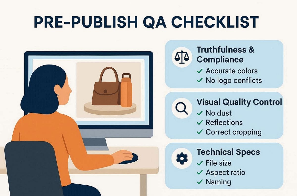 qa checklist for lifestyle product photography