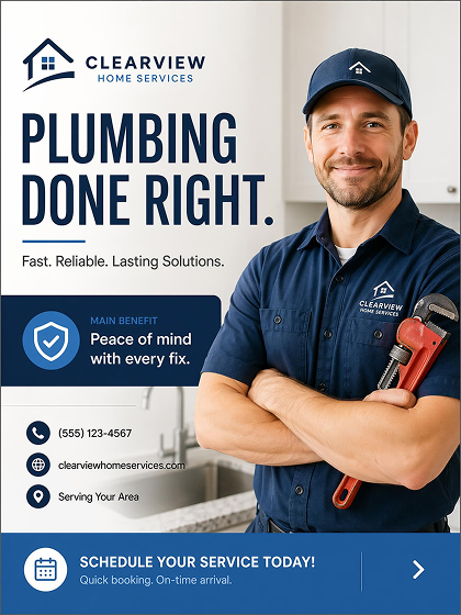 AI Generated Service Ad Poster