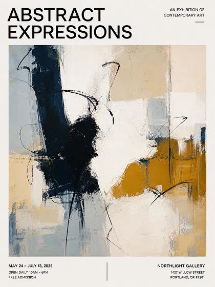 AI Generated Gallery Art Poster