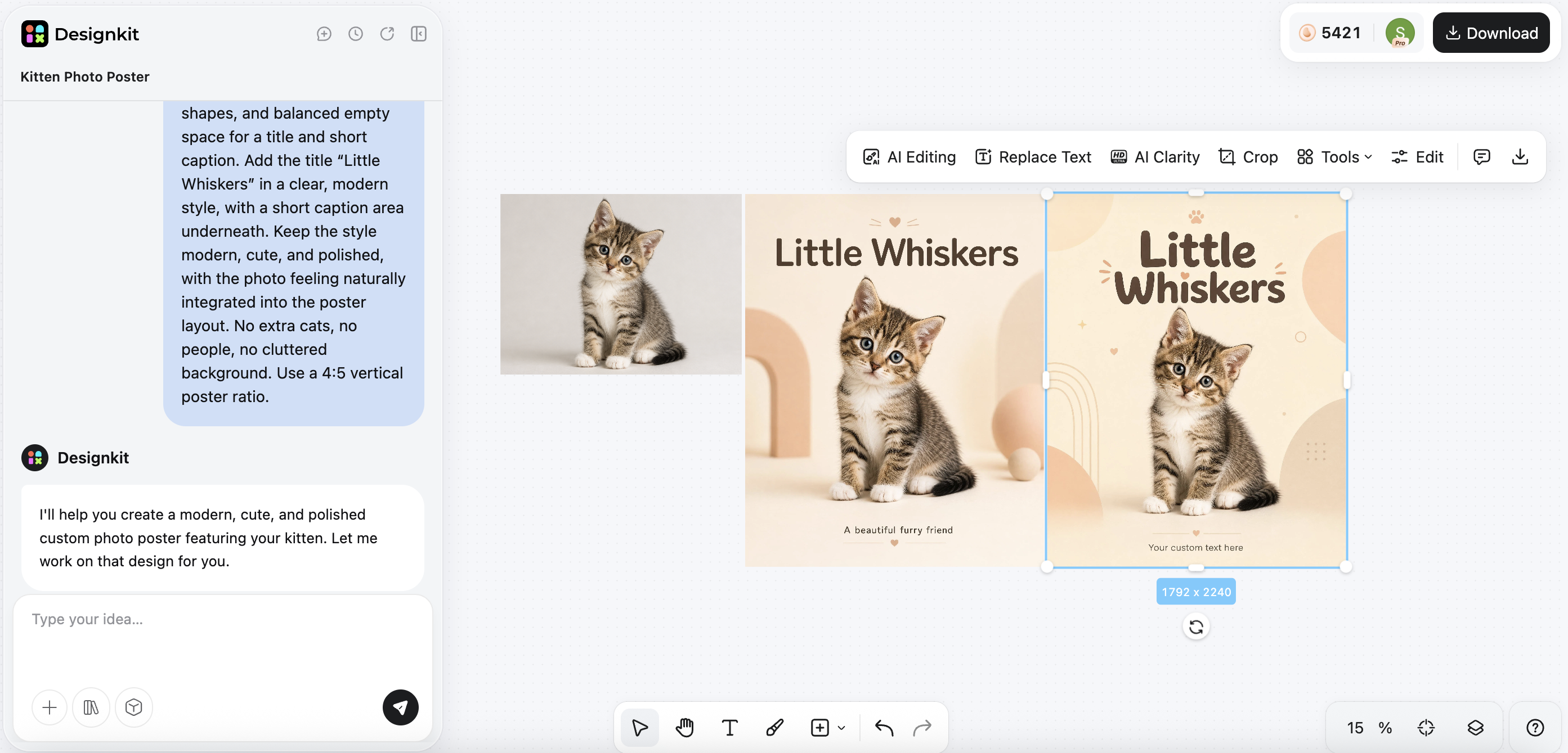 Designkit AI Poster Generator