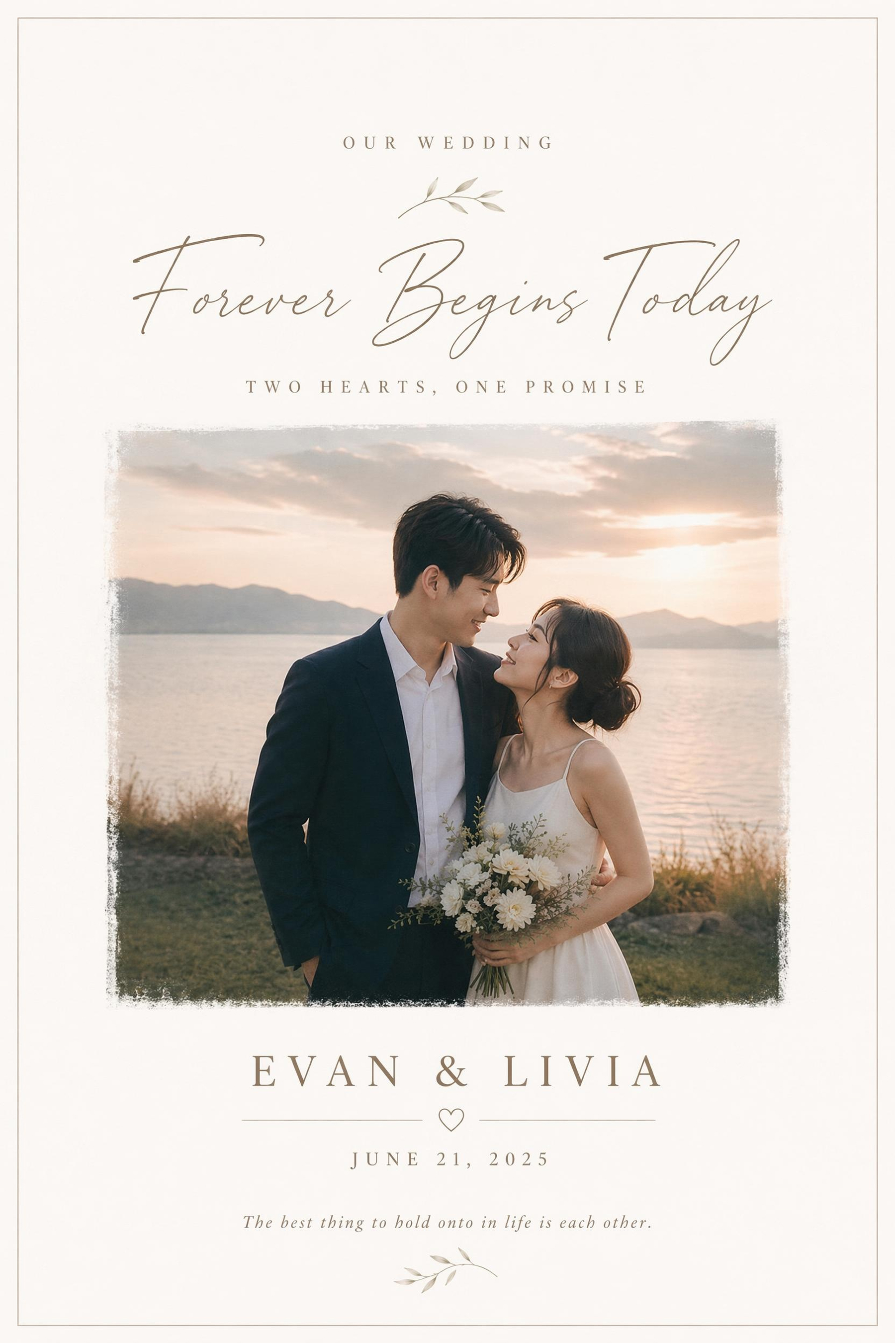 AI Generated wedding poster 