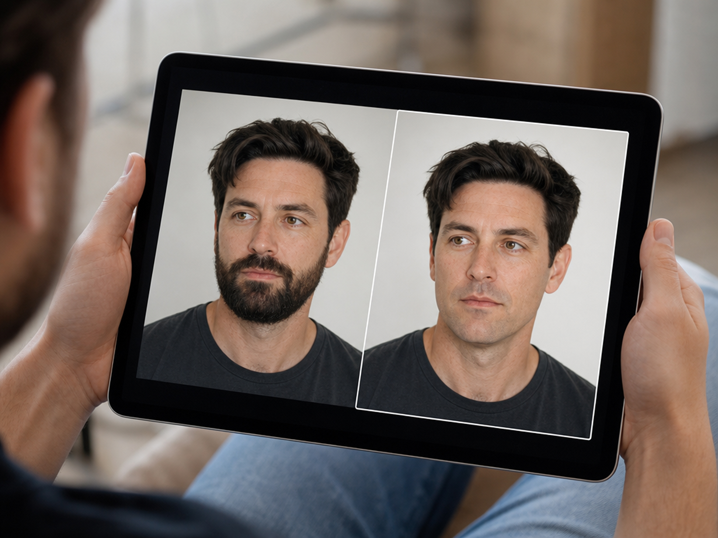 Consider a Different Grooming Direction using ai beard filter