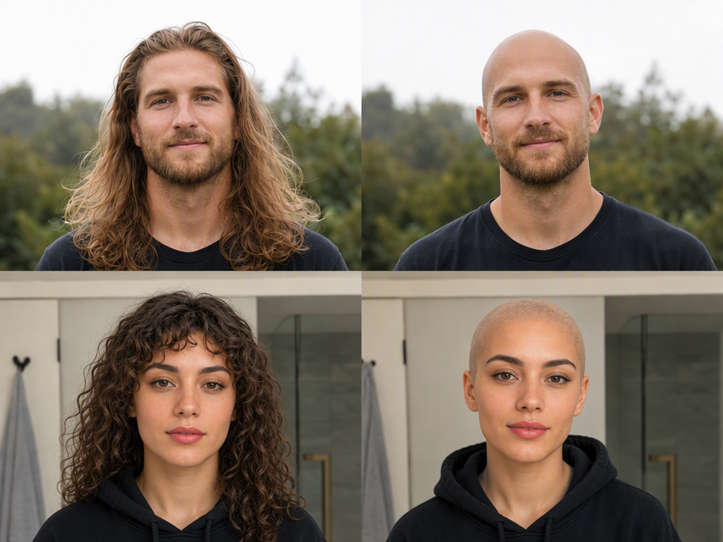 Start from Different Hairstyles