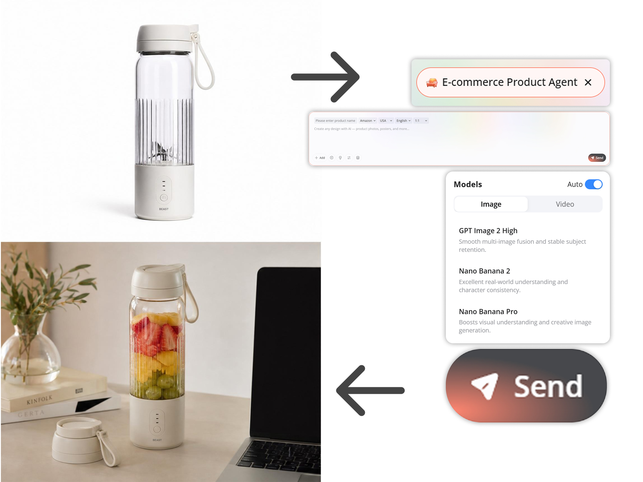 Generate Realistic Lifestyle Product Scenes Without a Studio