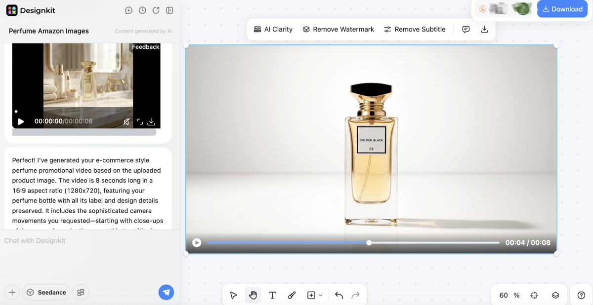 generate ai product videos