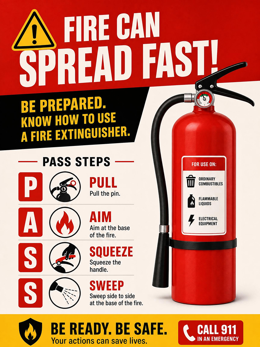 AI Generated Fire Safety Poster