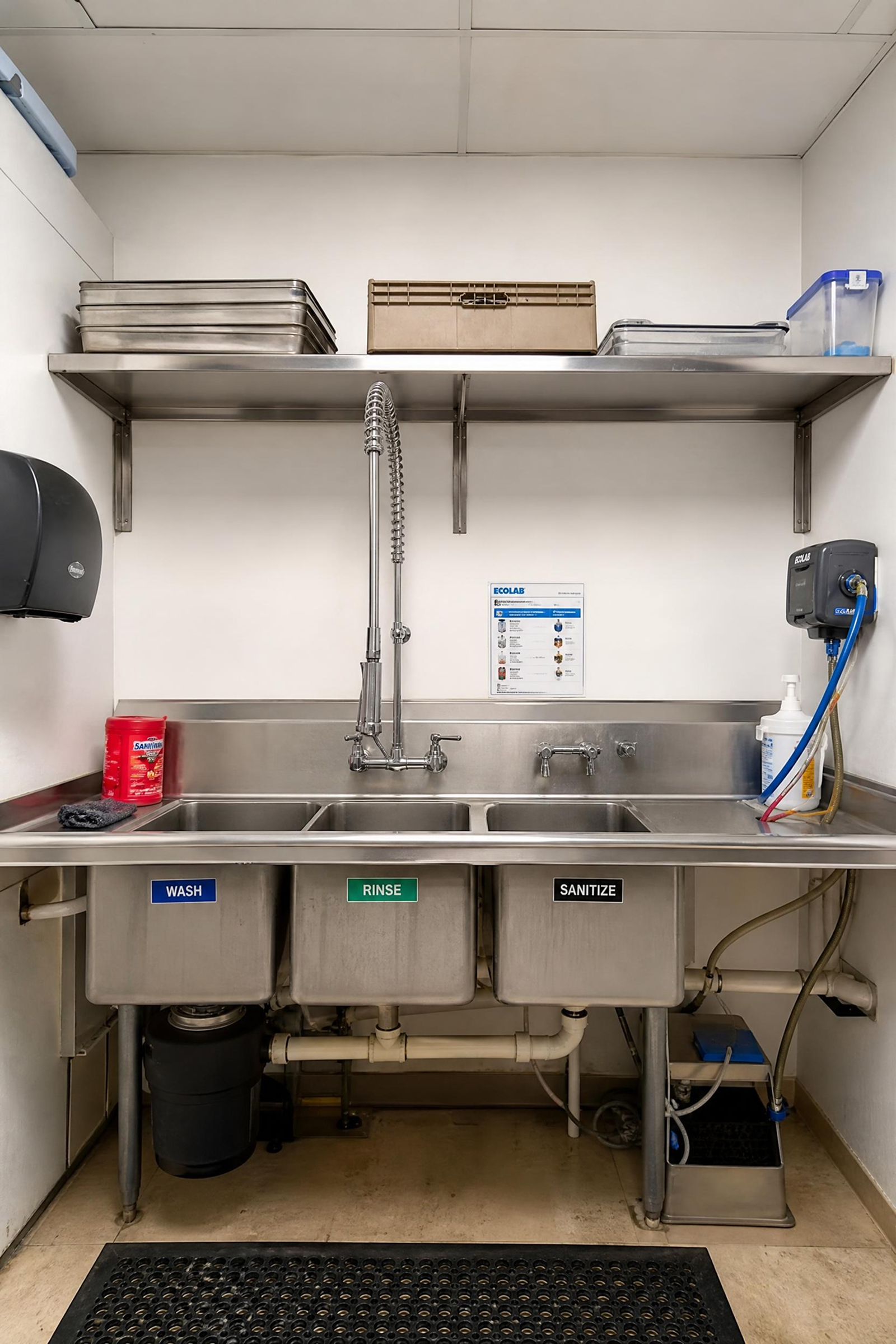 Reference image of a kitchen for AI safety poster generation