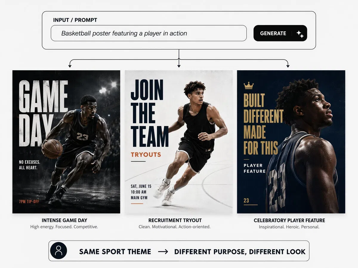 AI Matches Poster Design to the Event Purpose