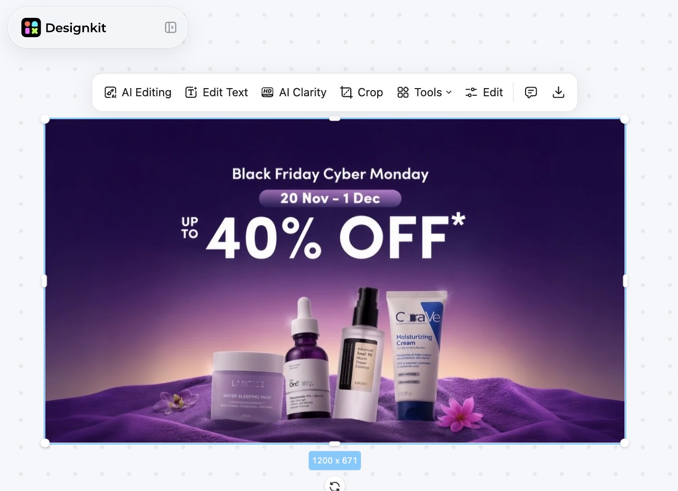 generate Black Friday banner with ai