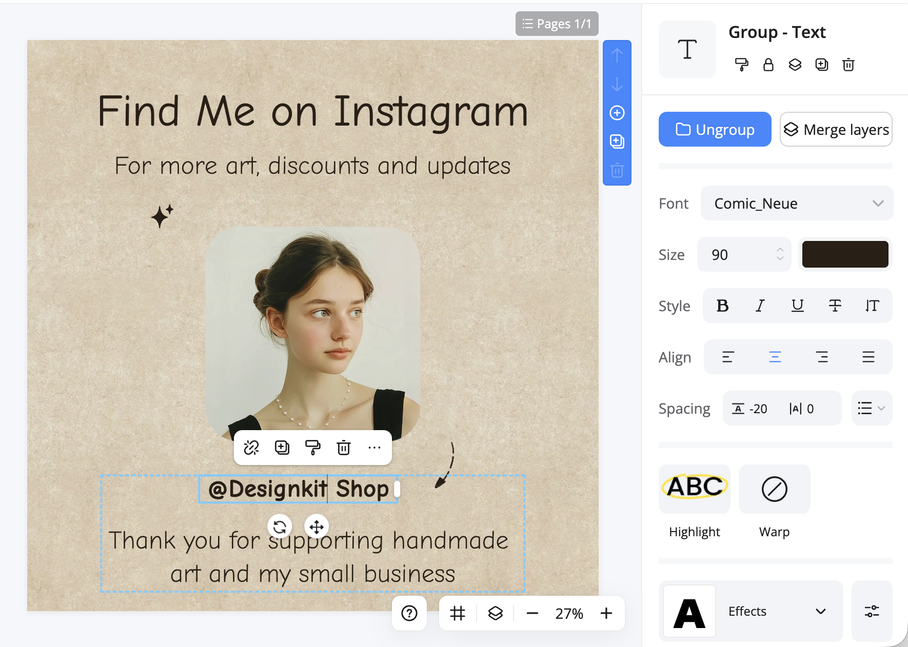 create social graphics