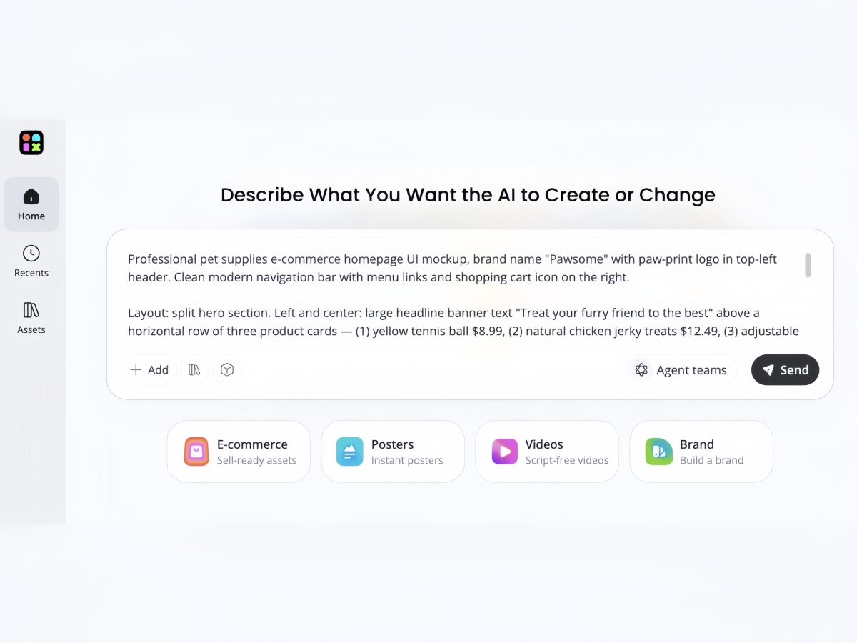 Describe What You Want the AI to Create or Change
