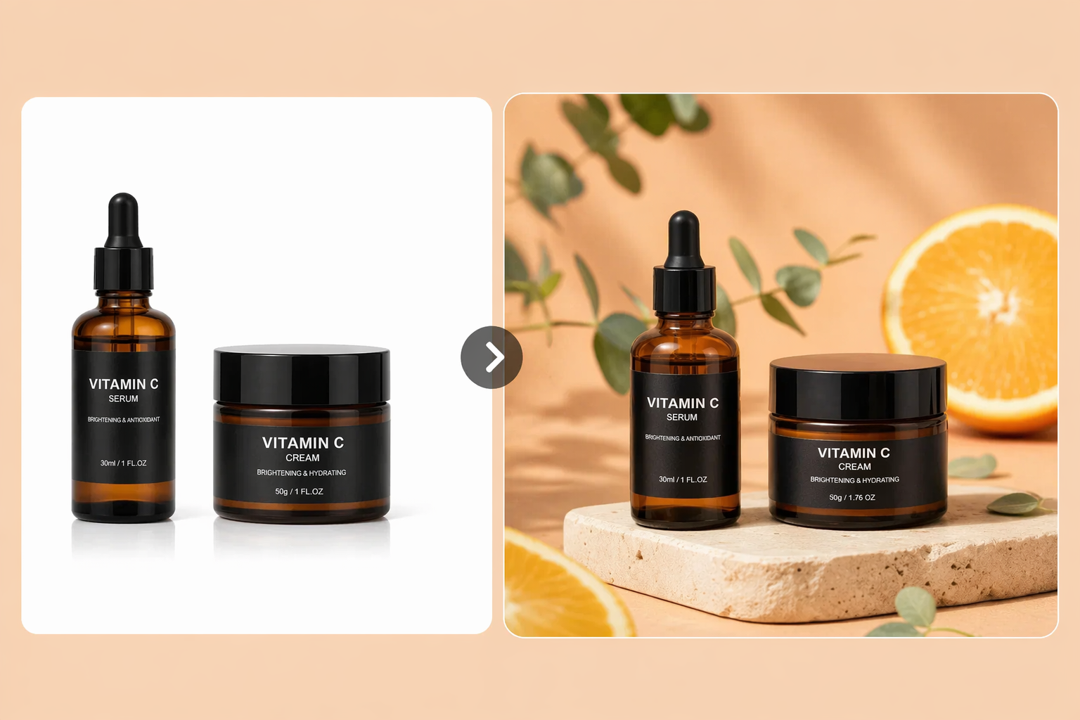 AI Skincare Product Photography