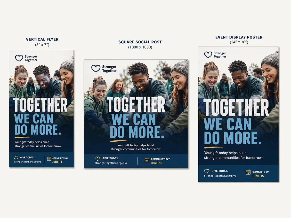 AI Adapts One Poster for Different Formats