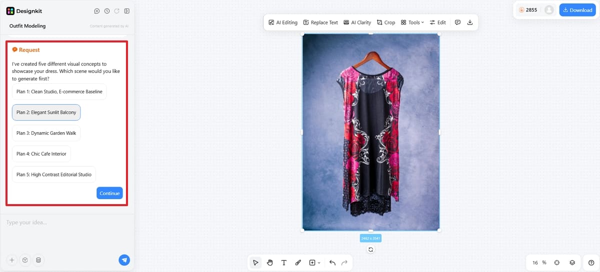 select concept to showcase product select concept to showcase product