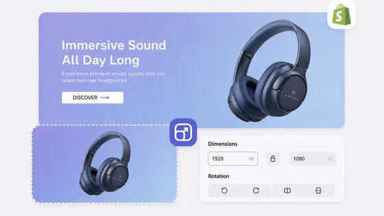 resize shopify images online