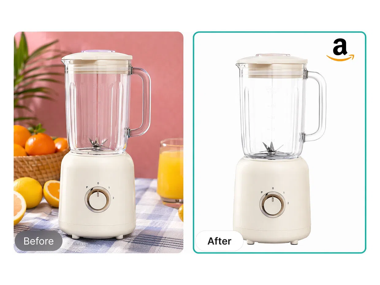 Conversão de imagens de produtos pronta para a Amazon
